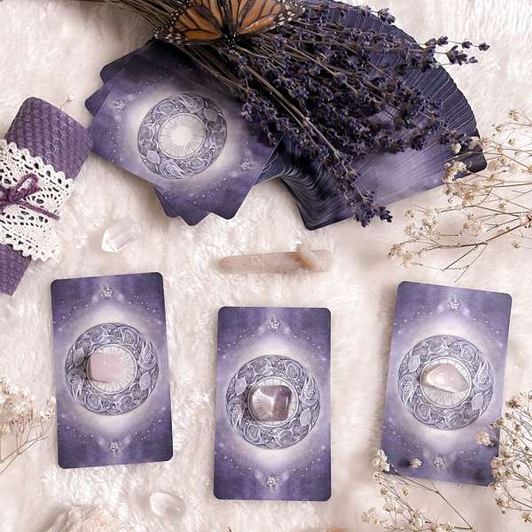 Stunning set of lavender oracle cards